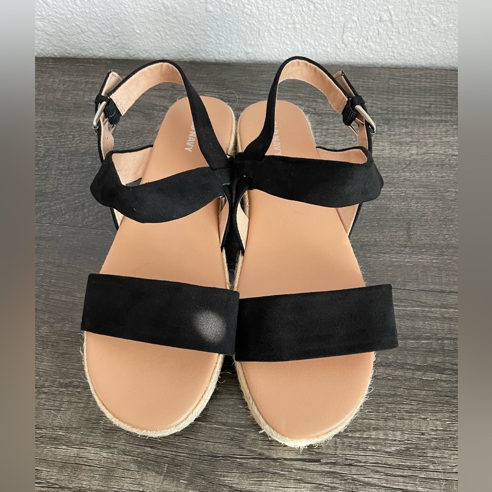 Black espadrille sandals from old navy
